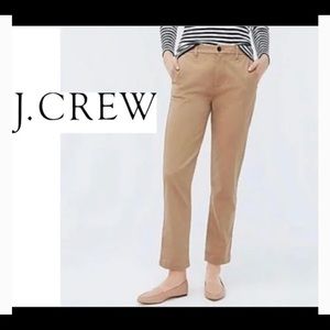 J Crew Brown Tan Khaki Frankie Stretch Chino Pants size 6